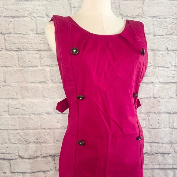 Cluce Pink Evening Dress Bling Cocktail Party Prom Date Sleeveless Wedding Guest - Picture 4 of 12